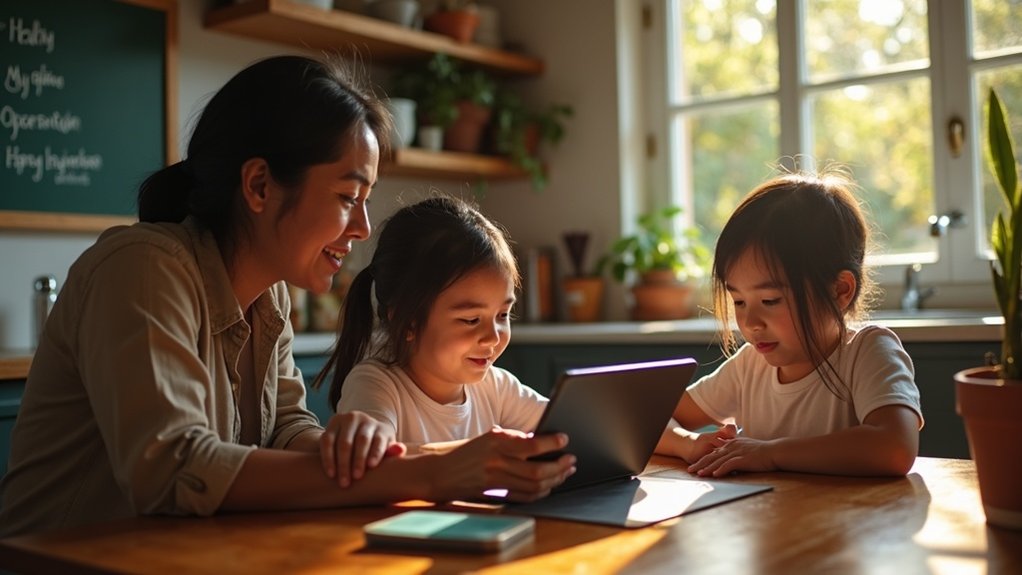 bordered screens bilingual learning mindful limits